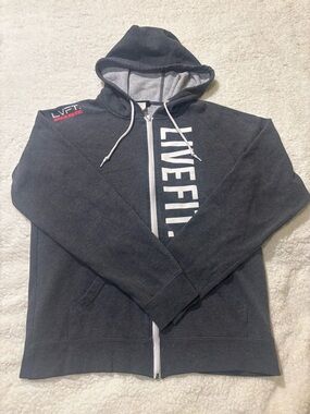 Men's Black Full-Zip Hoodie